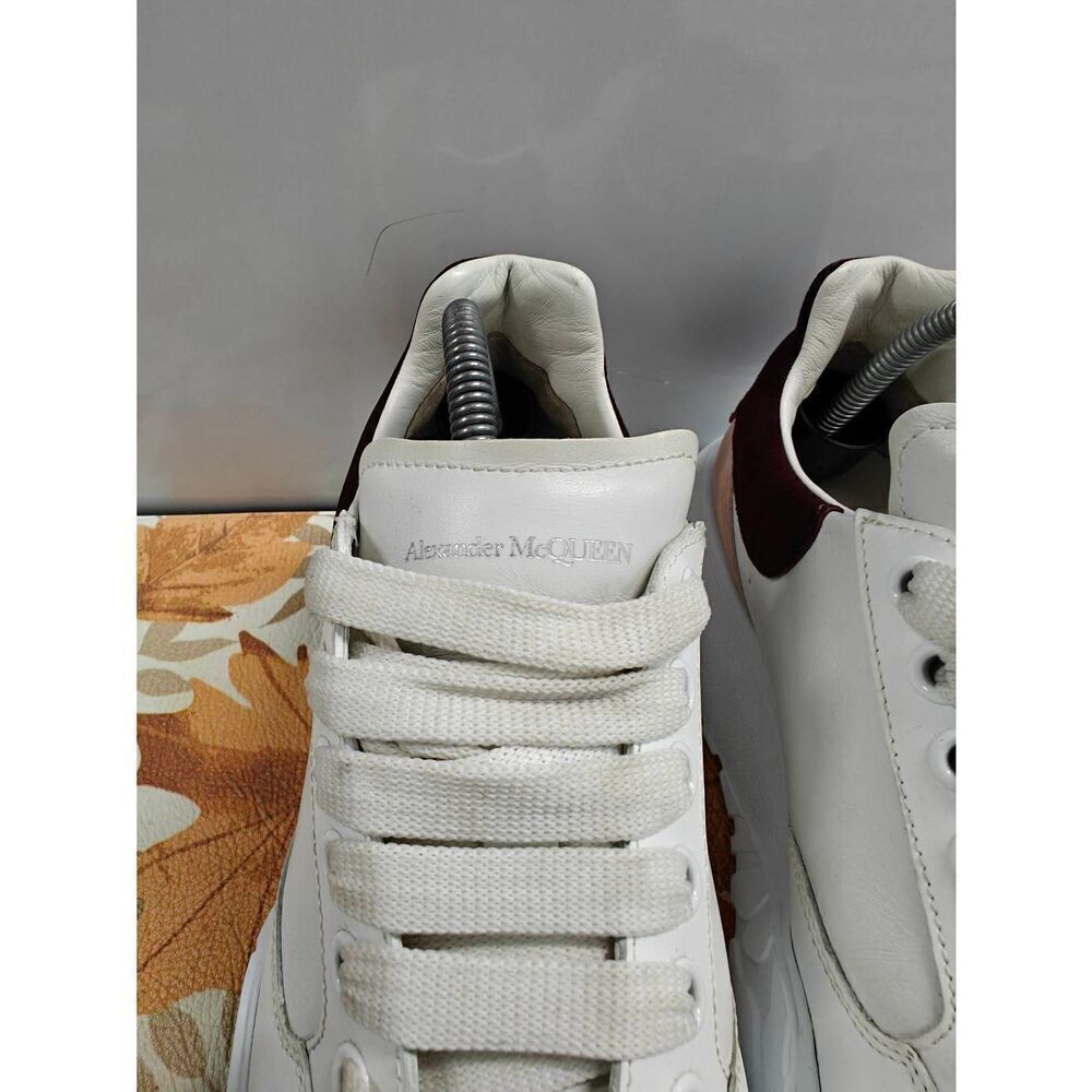Alexander McQueen Courtdaim Velour Leather Sneakers Women's Size EU 40 US 10 - Picture 4 of 4
